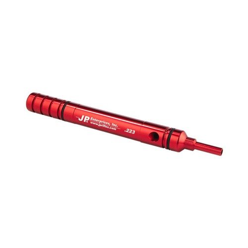 Denna AR-15/308 AR Cleaning Rod Guide i aluminium skyddar kronan, strupen och kammaren under rengöring, och förhindrar att rengöringsmedel når nedre mottagaren.