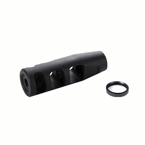 Den 3-Port Compensator 22 kaliber ger balanserad och neutral avfyrning, minimerar rekyl och ger snabbare sikteåterhämtning för tävlande.