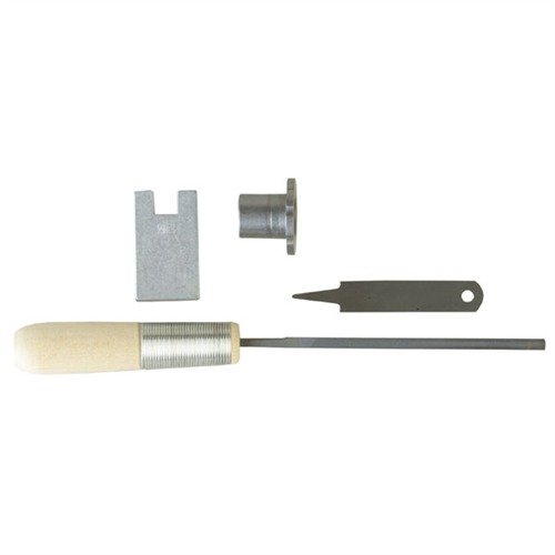 XACT FIT TOOL KIT från KART PRECISION BARREL innehåller allt du behöver för att passa flera pipor med precision, inklusive barrel locating block och Swiss file.