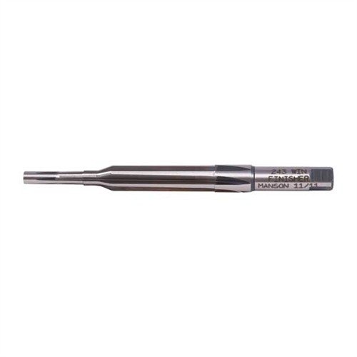 .243 Winchester Finisher från Manson Precision erbjuder högkvalitativa reamers i M7 stål för exakt chambering och anpassning av icke-standard kulor.