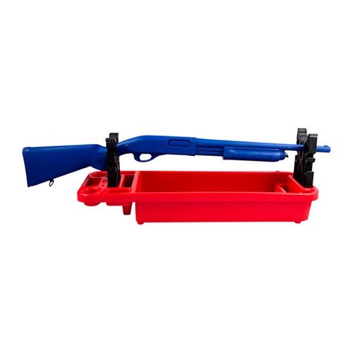 Håll ditt vapen i toppskick med MTM Gunsmith's Maintenance Center. 🛠️ Perfekt för rengöring och småreparationer. Enkel åtkomst och robust design.