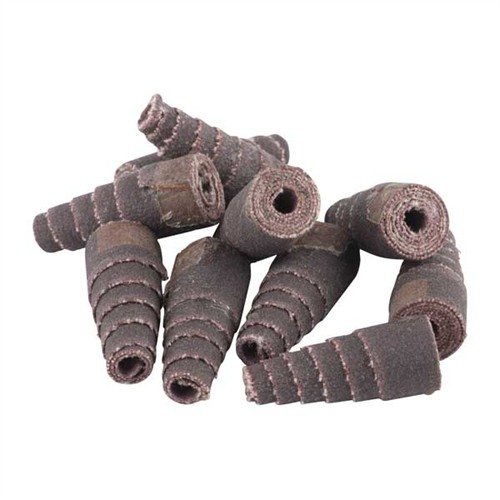 TAPERED ROLLS från MERIT ABRASIVE PRODUCTS gör det enkelt att nå trånga utrymmen med sin robusta aluminiumoxid och slitstarka tygunderlag.