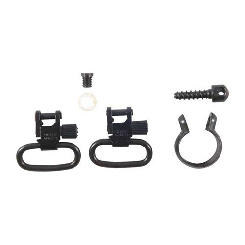 QUICK DETACH SWIVELS erbjuder snabblåsning och positiv låsning, perfekt för Marlin och många hagelgevär. Inkluderar 1" Super Swivels för enkel användning.