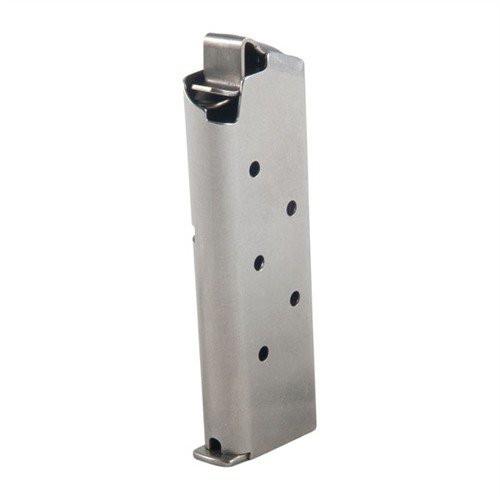 Denna Colt Mustang 380ACP 6RD magasin från Metalform är tillverkad av borstat rostfritt stål, med fem sikt hål och passar endast Colt Mustang.