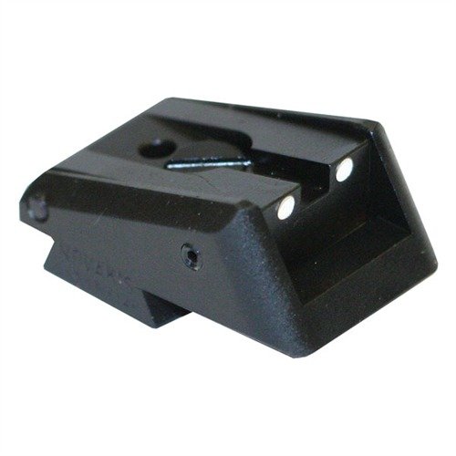 CNC-bearbetad stål baksikte med lågt profil och justerbar höjd och vindriktning, perfekt för Colt och SW1911. Enkel finjustering och smidiga kanter.