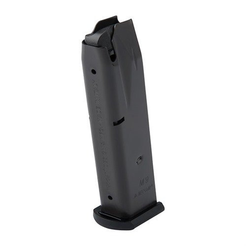 Höj kapaciteten med dessa högkvalitativa MEC-GAR magasin för Beretta 92FS och M9, med anti-friktionsbeläggning och pålitlig matning för 9mm.
