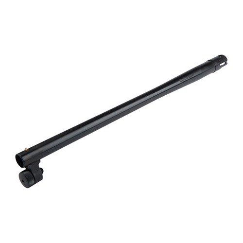 MOSSBERG 500 blued 20" 12GA pipan erbjuder 8-skott kapacitet och en guldfrontrör för ökad precision, perfekt för jakt och sportskytte.