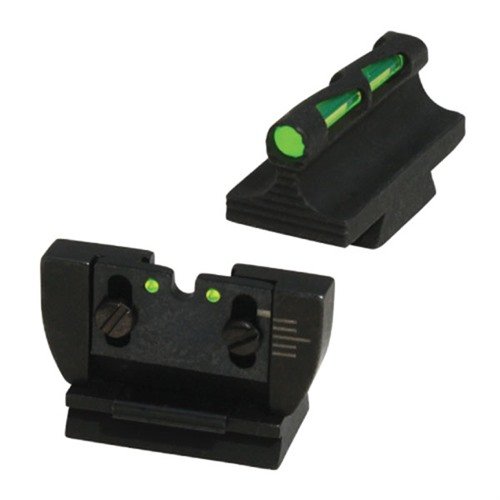 LITEWAVE siktset för Ruger® 10/22® med utbytbara färger, justerbar höjd och vikbar baksikte. Robust stålbyggnad med verktyg för att byta Litepipes.