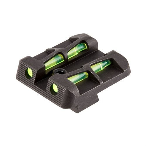 HIVIZ LITEWAVE baksikten för Glock erbjuder ökad hållbarhet och ljusstyrka med sin innovativa design, passar flera modeller och inkluderar röda, gröna och svarta LitePipes.