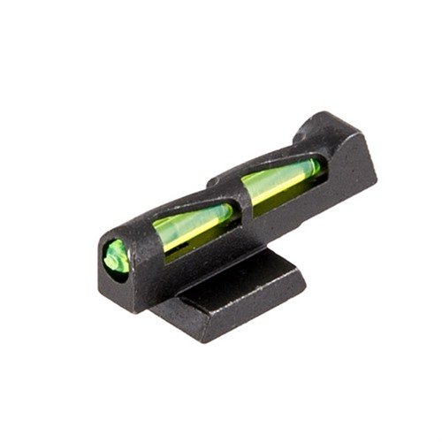 HIVIZ LITEWAVE front sight med diagonal-vågdesign ger ökad hållbarhet och maximalt ljusinsamlingsområde, inkluderar utbytbara LitePipes i röd, grön och vit.