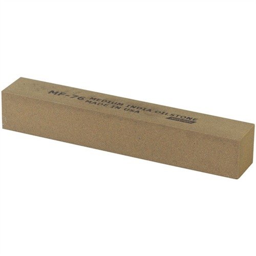 MF-76 Medium India Stone är en snabbskärande aluminiumoxidsten som ger en utmärkt yta och smidigare avtryck med få snabba drag.