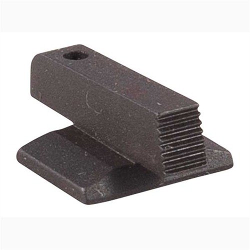 CNC-maskinerad, stål dovetail front sights för 1911, svart, .160" höjd. Snaggar inte i hölstret och har en serraterad yta för att minska bländning.