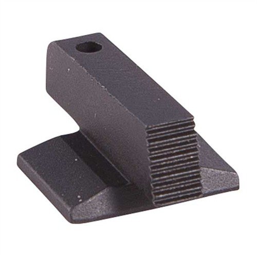 CNC-bearbetad stål frontsikte med dovetail-design för 1911, svart yta för minskad bländning, snagsäker vid presentation och enkel installation.