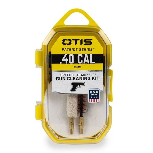 PATRIOT Series Pistol Kit från Otis erbjuder allt för att effektivt rengöra din pistol från Breech-to-Muzzle®, inklusive högkvalitativa borstar och resekapsel.