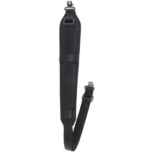 Padded Super Sling erbjuder en bekväm axelrem med snabbjustering, thumb loop för bättre kontroll och Talon Q/R swivels för enkel övergång mellan bärande och skytte.