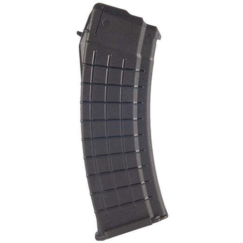 Lätt och hållbar AK-74 30RD magasin i förstärkt polymer med självgörande följeslagare, perfekt för pålitlig matning och snabba byten.