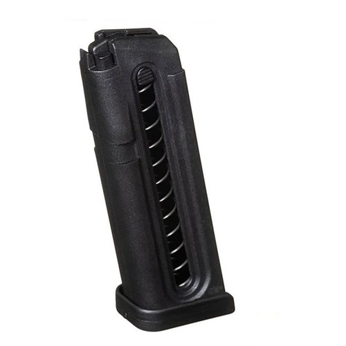 .22LR magasin för Glock® 44 med 18 skott, tillverkat i DuPont™ Zytel® polymer, med injektionsformad följeslagare och fjäder av värmebehandlad Chrome-silicon.