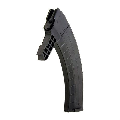 Upptäck SKS POLYMER MAGAZINES 40-RD för 7.62x39mm! 🛠️ Hållbara och pålitliga, perfekta för entusiasten. Skjut längre med dessa högkapacitetsmagasin!