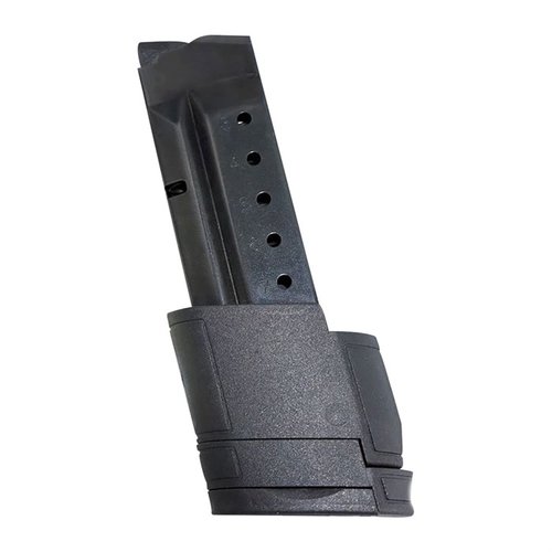 Förbättra din Smith & Wesson M&P Shield med dessa hållbara stålmagasin, tillgängliga i 8, 9 och 10 skott för ökad kapacitet och pålitlighet.