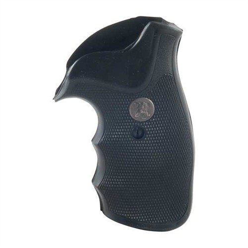 DECELERATOR™ GRIPS i specialformulerad gummi som absorberar rekyl och ger ökad kontroll med fingerfåror för bättre skjutkomfort på Smith & Wesson "N".