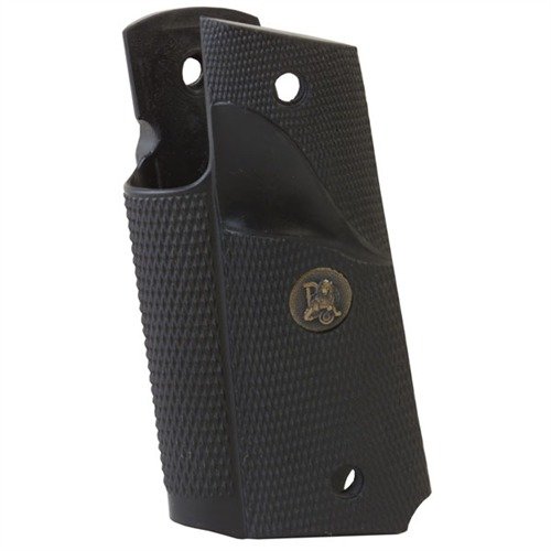 COMBAT GRIPS GM-45C förbättrar hanteringen och möjliggör snabbare omladdning för 1911 Auto, utan tumstöd eller urtag, perfekt för tävlingar.
