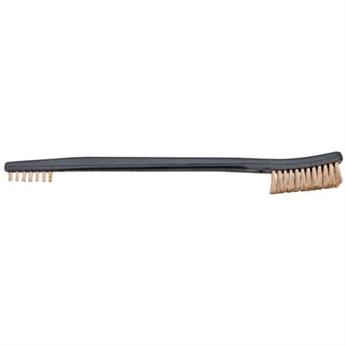 HOPPE'S Utility Brush har dubbelsidiga borstar med fosforbrons som effektivt rengör svåråtkomliga områden och smådelar, perfekt för tuff skrubbning.