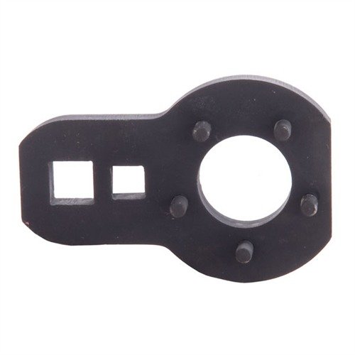 Precision Reflex AR-15/M16 Barrel Nut Wrench erbjuder robust konstruktion, utmärkt hävstång och kompatibilitet med 3/8" och ½" verktyg för enkel installation och borttagning.