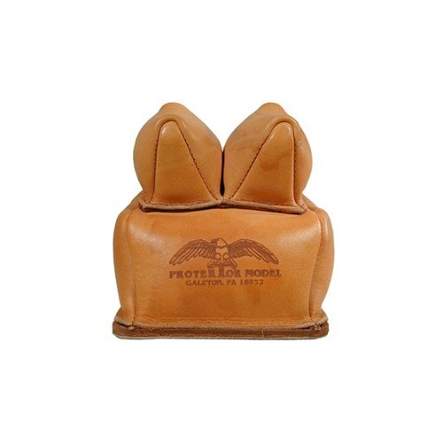 NO. 13B Custom Rabbit Ear Rear Bag i en handgjord läderdesign som ger stabilitet under skott, med suade bottnar för bra grepp och dubbel tjocklek för extra hållbarhet.