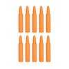 SAF-T-TRAINERS dummy rounds i orange plast säkerställer att du inte förväxlar dem med verkliga patroner, perfekta för träning och omedelbar åtgärd.