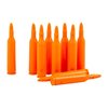 SAF-T-TRAINERS dummy rounds i orange plast är perfekta för träning, med tydlig färg och känsla som förhindrar förväxling med skarpa patroner.
