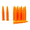 SAF-T-TRAINERS Dummy Rounds i orange plast är perfekt för träning, med unik känsla och färg för att undvika förväxling med skarpa patroner.