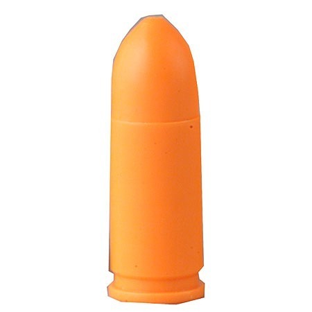 SAF-T-TRAINERS dummy rounds är färgglada plastkulor som förhindrar förväxling med verkliga patroner, perfekta för träning och övningar.