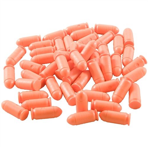 SAF-T-TRAINERS dummy rounds i stark orange färg säkerställer att du inte förväxlar dem med riktiga patroner, perfekta för träning och omedelbara åtgärder.