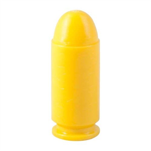 SAF-T-TRAINERS dummy rounds är färgglada plastkulor som förhindrar förväxling med skarpa patroner, perfekta för träning och omedelbara åtgärder.