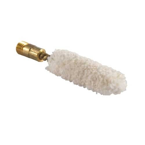 Våra shotgun bore mops är 100% bomull med mässingskärnor och kopplingar, designade för standard five sixteenths-27 shotgun rod threads för effektiv rengöring.
