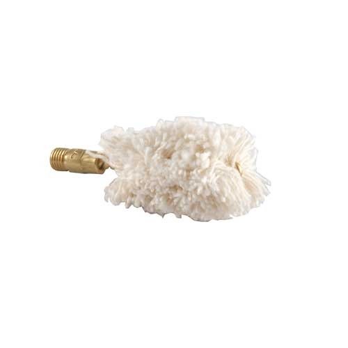 Våra Shotgun Bore Mops är 100 % bomull med mässingskärnor och kopplingar, designade för standard five sixteenths-27 shotgun rod threads för effektiv rengöring.