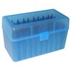 MTM CASE-GARD ammo box är tillverkad av hållbar polypropylene, har en mekanisk gångjärn som håller i 25 år, och en Snap-Lock lås för säker förvaring av ammunition.