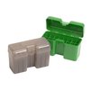 MTM CASE-GARD ammo box är tillverkad av slitstark polypropylene, har en 25-årig mekanisk gångjärn och snap-lock för säker förvaring av ammunition.