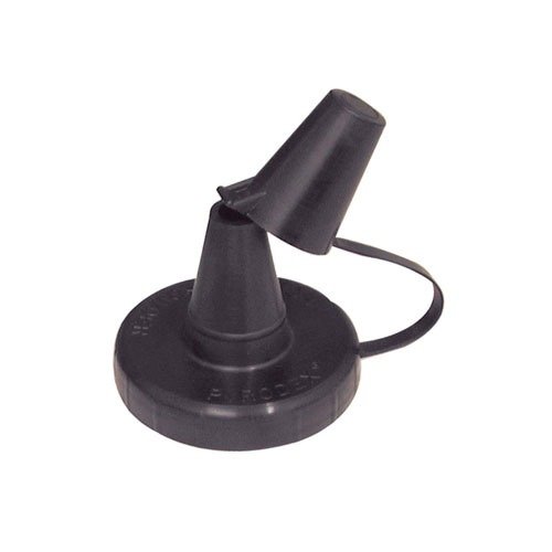 HODGDON POWDER FUNNEL passar de flesta 1 lb. breda munnen pulverburkar och Sinclair 16 oz. pulverflaskor, med ett lock för enkel förvaring.