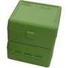 MTM CASE-GARD ammo box är tillverkad av hållbar polypropylene, har en mekanisk gångjärn med 25 års garanti och en Snap-Lock-lås för säker förvaring av ammunition.