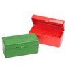 MTM CASE-GARD ammo box är tillverkad av hållbar polypropylene, har en 25-årig mekanisk gångjärn och Snap-Lock-lås för säker förvaring av ammunition.