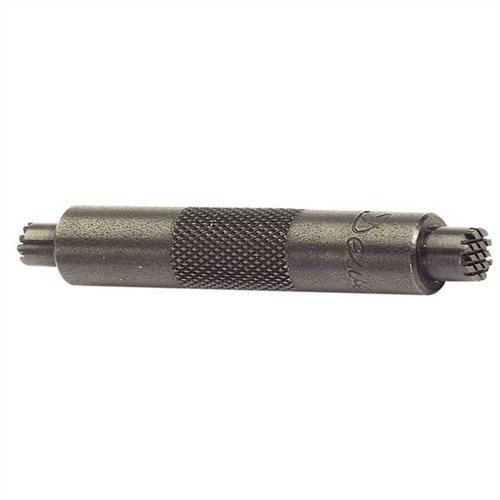 Crocogator är ett effektivt och kompakt verktyg för rengöring av primer pockets, med knurlade tänder som snabbt tar bort kol utan att skada mässing.
