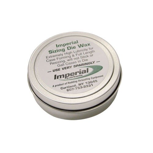 Imperial Sizing Die Wax ger hög smörjförmåga och enkel borttagning, vilket gör fullängds sizing och formning av svåra wildcats enklare. Kommer i 2 oz.