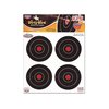 "DIRTY BIRD" targets ger bra synlighet med vit sprutning runt varje träff, kostar mindre än Shoot-N-C, fungerar både inomhus och utomhus, 12-pack.