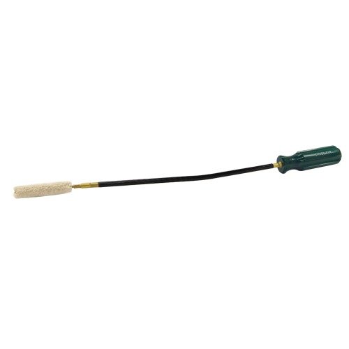 Vår FLEXIBLE CHAMBER SWAB TOOL gör det enkelt att rengöra din favoritgevär utan att demontera det, med 10-tums längd och bekväm Sinclair-handtag.