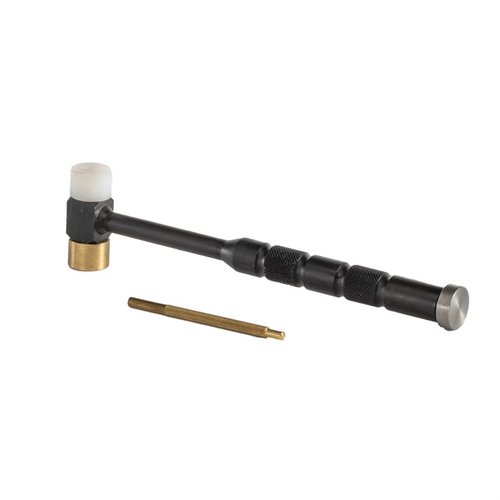 Lyman Brass Tapper och Drift Punch erbjuder utbytbara huvuden för olika applikationer, integrerad drift punch och ett greppvänligt handtag för precision.