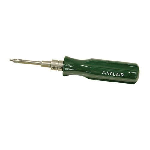 Sinclair Piloted Flash Hole Deburring Tool ger rena snitt med verktygsstål och en bekväm handtag. Byt kaliber enkelt med rostfria piloter, perfekt för 22-45 kaliber.