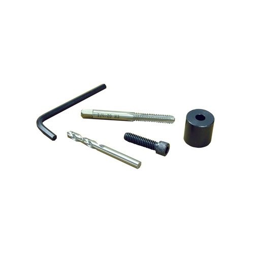 Redding Stuck Case Removal Kit innehåller allt du behöver för att enkelt ta bort fastnade hylsor, inklusive borr, tap, bult, spacerblock och nyckel.