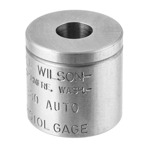 WILSON PISTOL MAX CASE GAGES säkerställer korrekt dimensionering av dina hylsor, vilket förhindrar översizing och garanterar precision i din omladdning.