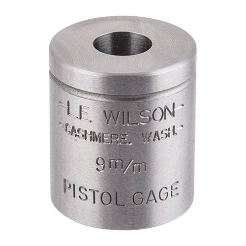 WILSON PISTOL MAX CASE GAGES hjälper dig att mäta kritiska dimensioner av pistolhylsor, vilket säkerställer korrekt storlek och kvalitet vid omladdning.